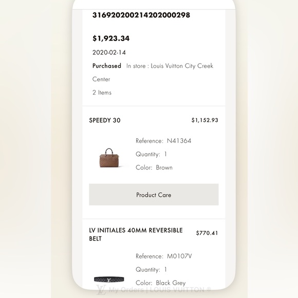 Louis Vuitton reversible belt mens - Picture 10 of 10